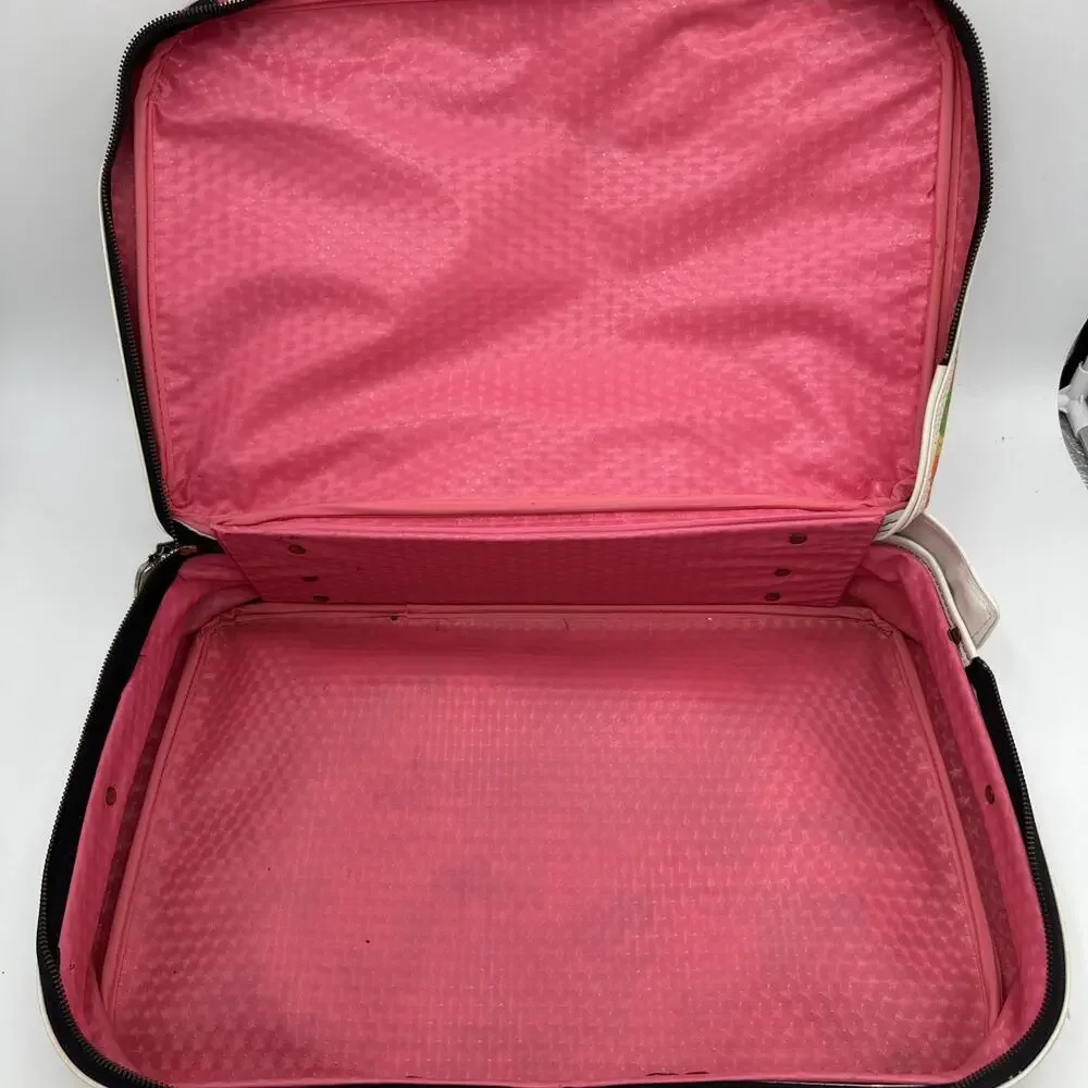 Vintage Colorful Geometric Groovy Suitcase 1960-70s MCM